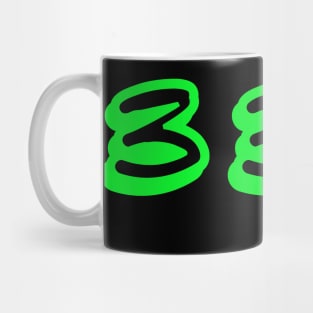 333 Wide Green Mug